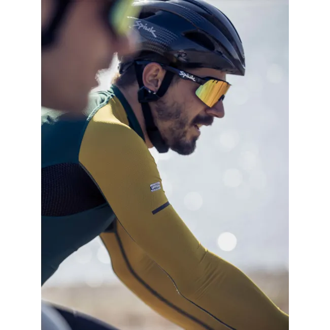 Spiuk - Tricou ciclism maneca lunga pentru barbati HELIOS SUMMER LS JERSEY - verde galben