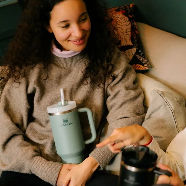 Stanley - termos tip sticla cu pai - Quencher H2.0 Tumbler - Plum - 1.18L