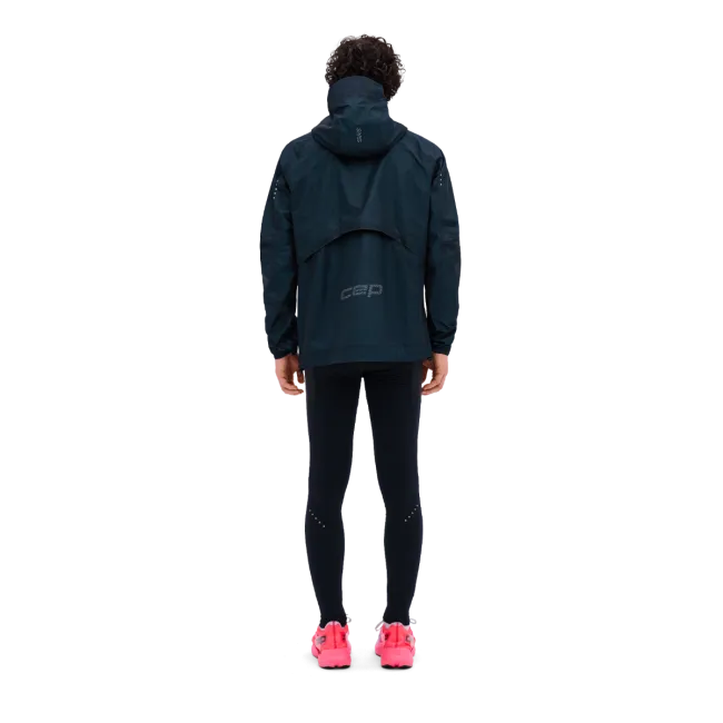 CEP - jacheta waterproof pentru alergare - PRO RUN 3L - bleumarin