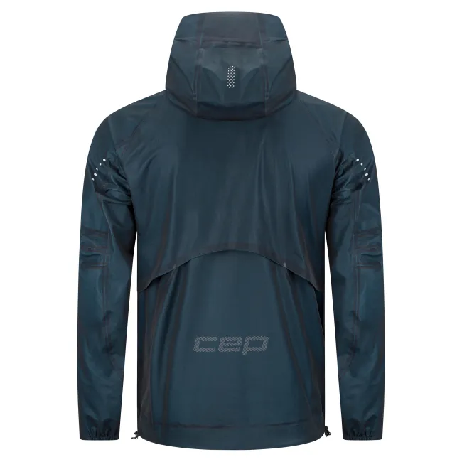 CEP - jacheta waterproof pentru alergare - PRO RUN 3L - bleumarin