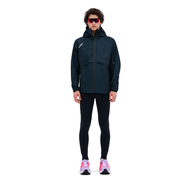 CEP - jacheta waterproof pentru alergare - PRO RUN 3L - bleumarin