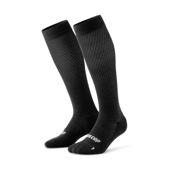 CEP - sosete compresie inalte - flight socks tall - black