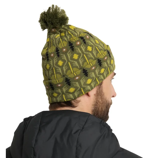 Caciulă Haglöfs Mountain Jaquard Beanie – Olive Green Pattern