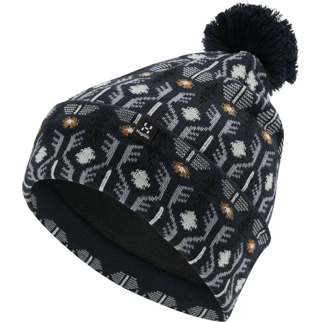Caciulă Haglöfs Mountain Jaquard Beanie – Tarn Blue Pattern