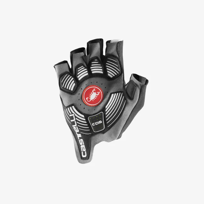 Castelli - manusi ciclism degete scurte - Rosso Corsa Pro V Glove - alb