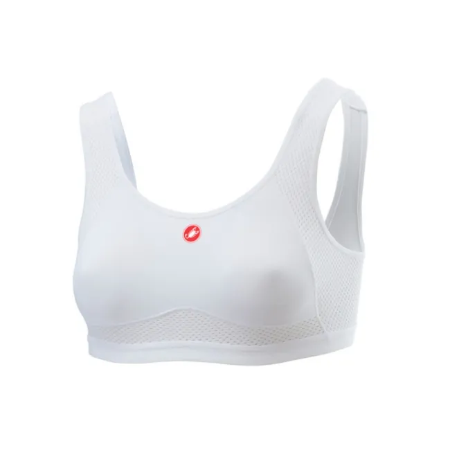 Castelli - bustiera ciclism Rosso Corsa Bra - alb