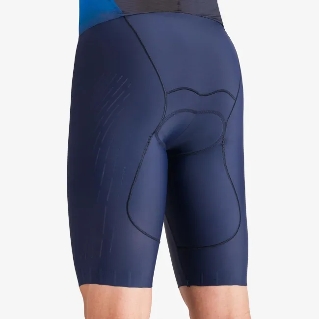 Castelli - costum triatlon fara maneci - Free Sanremo 3 Suit Sleeveless - albastru belgian | portocaliu