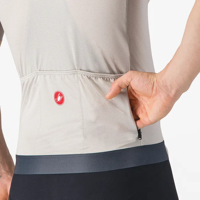 Castelli - tricou ciclism maneca scurta regular fit - Unlimited Endurance 2 Jersey - argintiu | verde lime