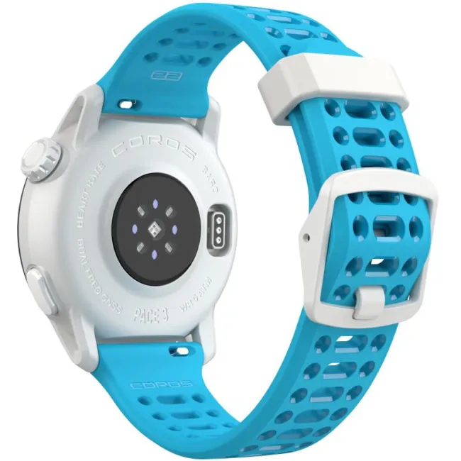 Coros - Pace 3 - ceas multisport GPS - Alb albastru - bratara albastra/silicon - Valencia Edition