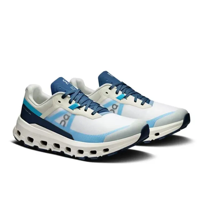 On - pantofi alergare trail - Cloudvista 2 W - alb | albastru