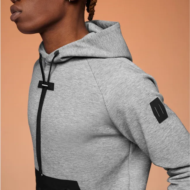 On Cloud - hanorac sport pentru barbati On new Hoodie - gri deschis negru