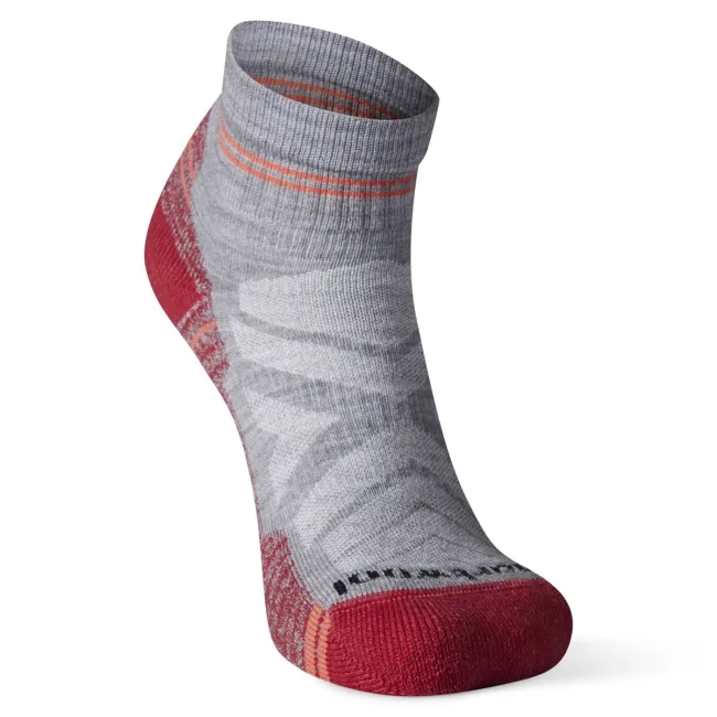 Smartwool - sosete sport femei Hike Light Cushion Ankle socks - gri deschis rosu