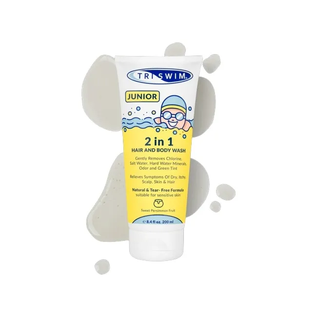 Triswim - 2 in 1 junior - sampon si gel de dus - sweet persimmon - 200ml