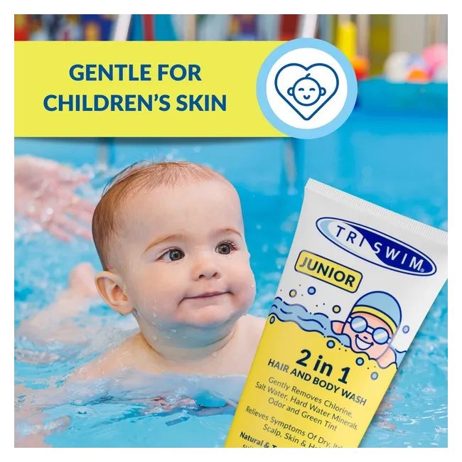 Triswim - 2 in 1 junior - sampon si gel de dus - sweet persimmon - 200ml