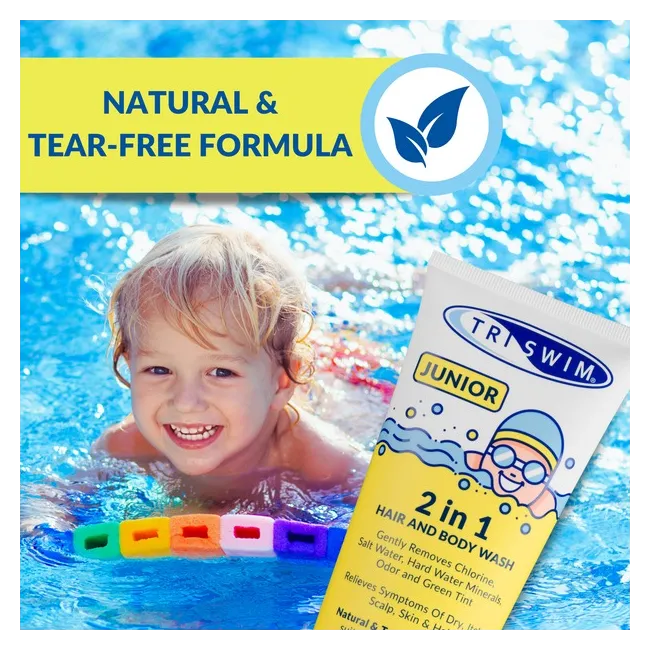 Triswim - 2 in 1 junior - sampon si gel de dus - sweet persimmon - 200ml