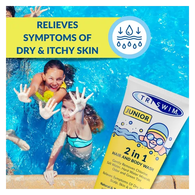 Triswim - 2 in 1 junior - sampon si gel de dus - sweet persimmon - 200ml