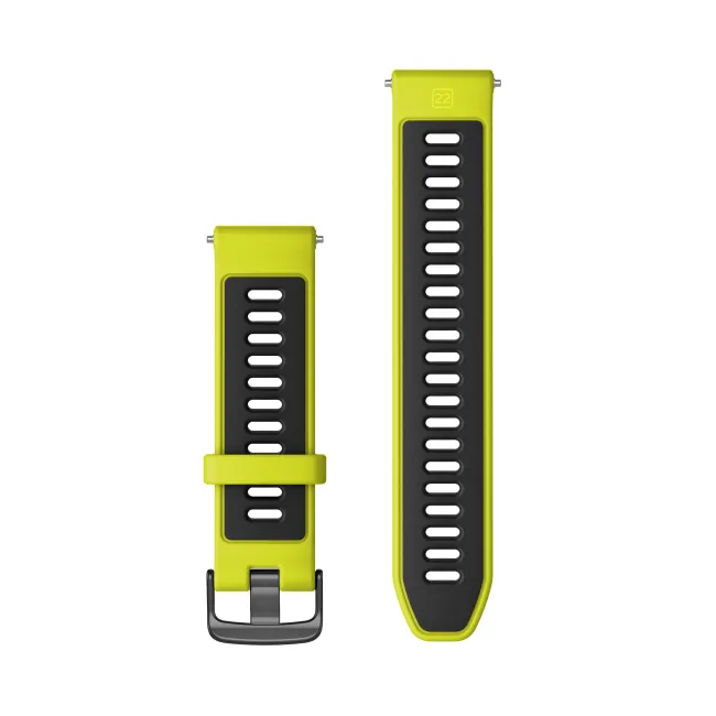 Garmin curea silicon - galben-fluo | negru pentru Forerunner 945/ 955/ 965