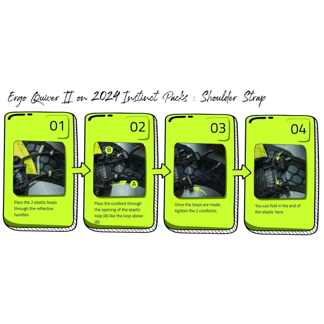 Instinct - suport bete pentru rucsac - Ergo Quiver II