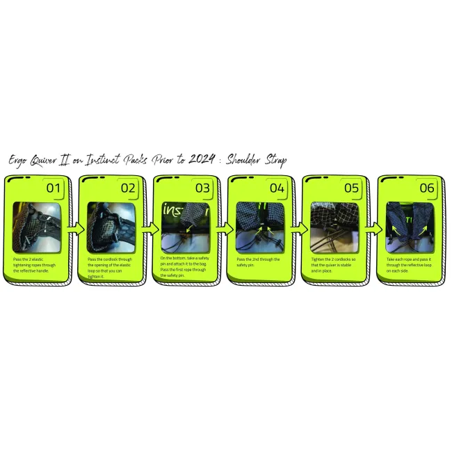 Instinct - suport bete pentru rucsac - Ergo Quiver II