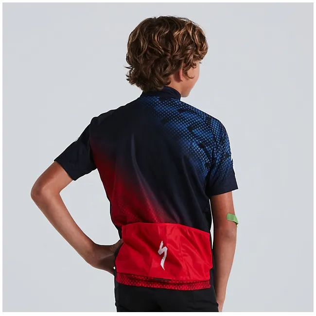 Specialized - tricou ciclism maneca scurta pentru copii - RBX Comp Youth SS jersey - bleumarin rosu