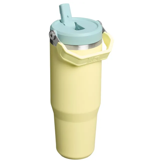 Stanley - termos tip sticla cu pai - Iceflow Flip Straw Tumbler 2.0 - galben - 0.89 L