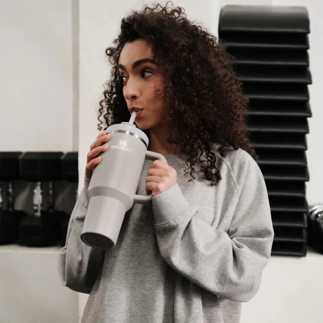 Stanley - termos tip sticla cu pai - Quencher H2.0 Tumbler - Galben - 1.18L