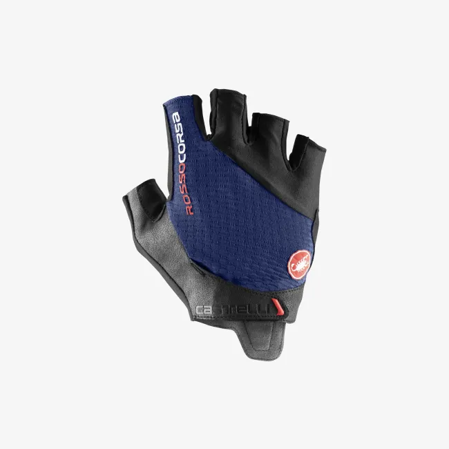 Castelli - manusi ciclism degete scurte - Rosso Corsa Pro V Glove - albastru belgian