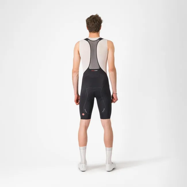 Castelli - pantaloni ciclism scurti cu bretele - Free Aero Race S Bibshort - negru