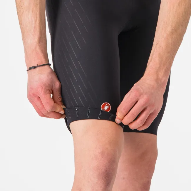 Castelli - pantaloni ciclism scurti cu bretele - Free Aero Race S Bibshort - negru