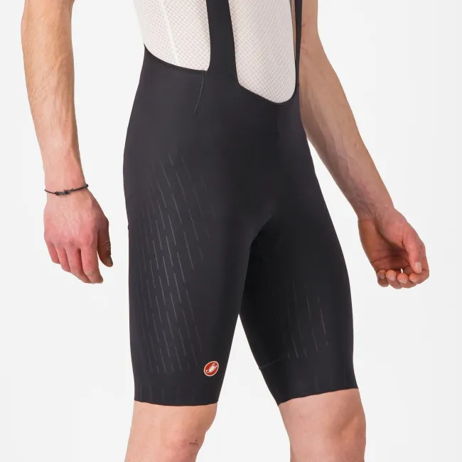 Castelli - pantaloni ciclism scurti cu bretele - Free Aero Race S Bibshort - negru