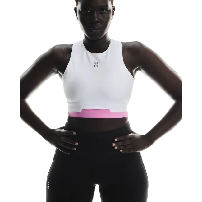 On - bustiera - Train 2-In-1 Crop W - White