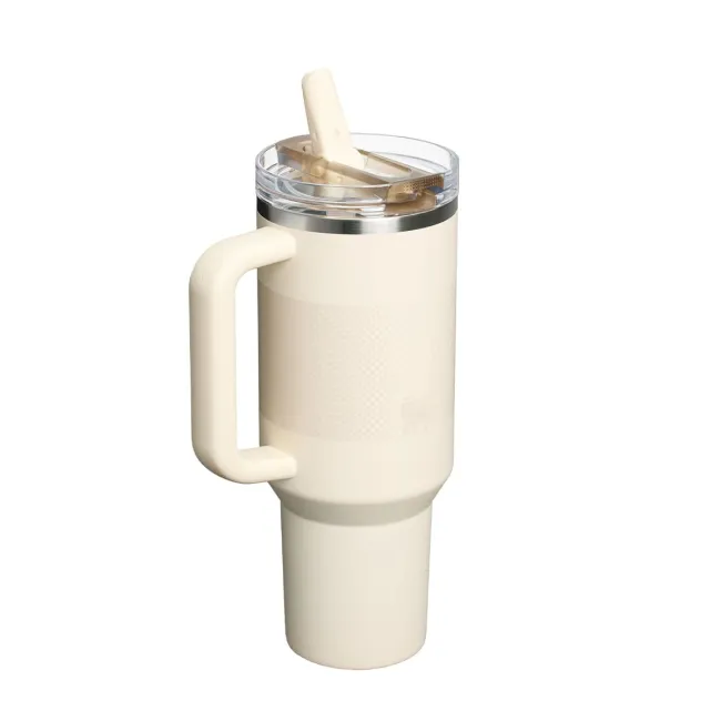 Stanley - termos tip sticla cu pai - Quencher Protour - crem - 1.18 ml