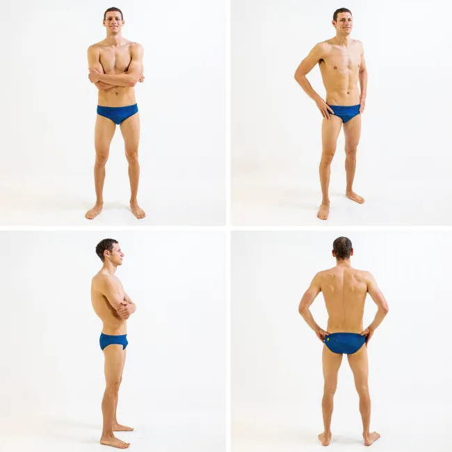 Finis - Slip inot barbati - Brief Solid - albastru deschis afine