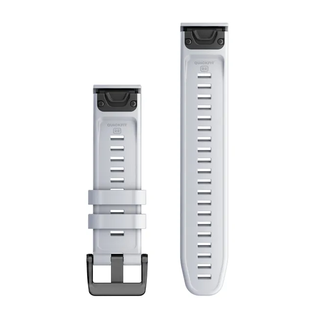 Garmin QuickFit 22 - curea silicon - alb Whitestone