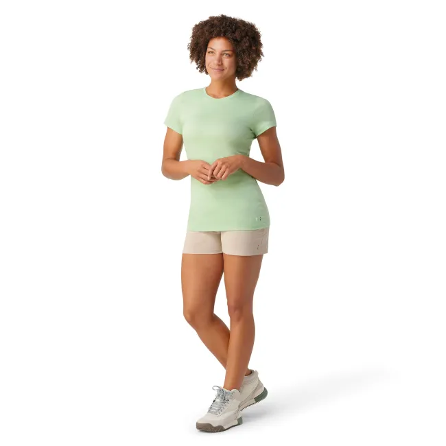 Smartwool - tricou sport femei maneca scurta Merino Short Sleeve W Tee - verde deschis fistic