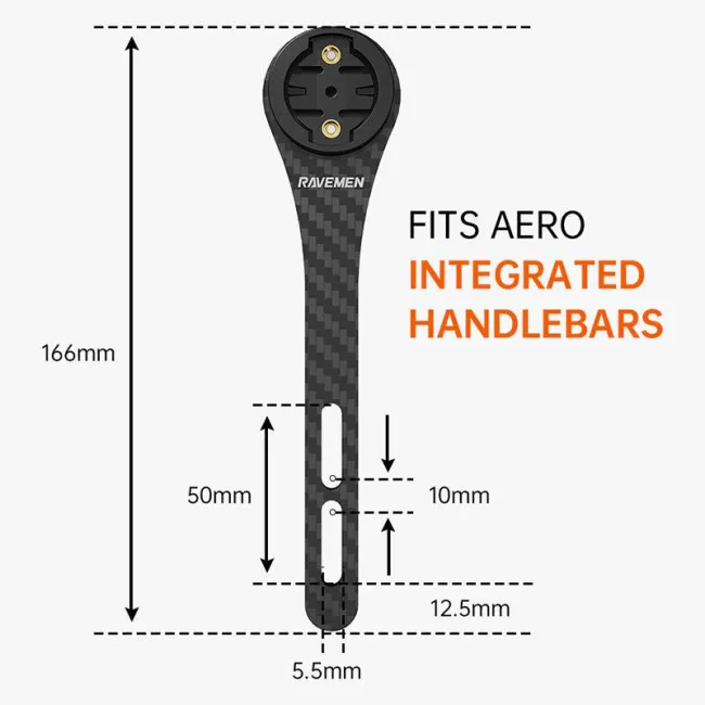 Ravemen - curea prindere ghidon aero Garmin I GoPro