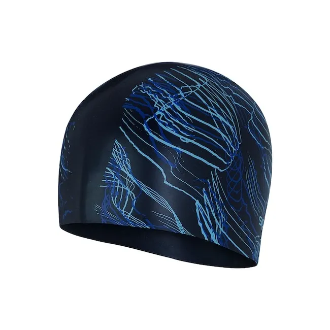 Speedo - casca inot silicon par lung - albastru