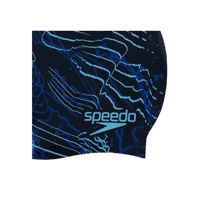 Speedo - casca inot silicon par lung - albastru