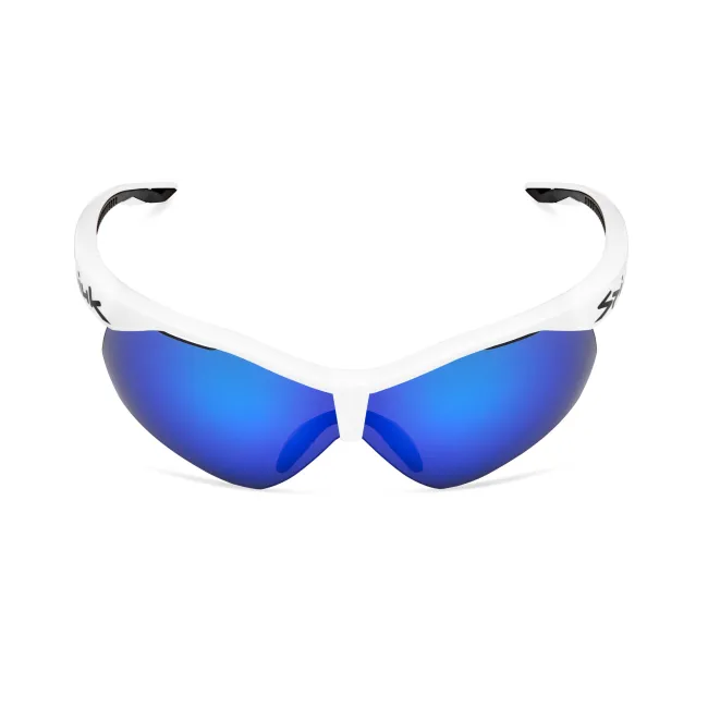 Spiuk - ochelari soare sport Ventix K, 2 lentile de schimb transparent si albastru oglinda - rama alba neagra