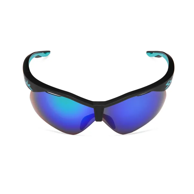Spiuk - ochelari soare sport Ventix K, 2 lentile de schimb transparent si verde oglinda - rama neagra turquoise
