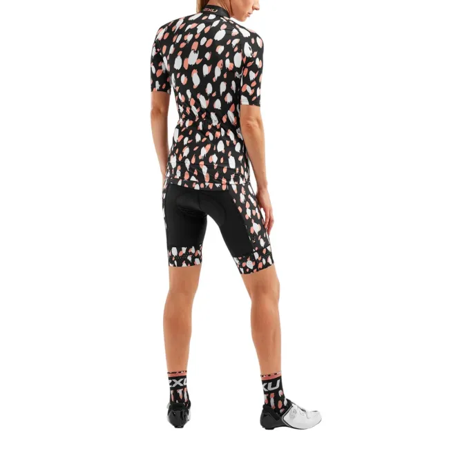 2XU - Tricou pentru ciclism pentru femei - Aero Cycle Jersey - negru multicolor