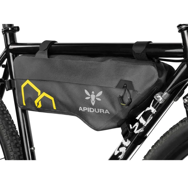 Apidura - geanta cadru bicicleta Expedition Frame Pack 3 litri (pentru cadru compact) - gri negru