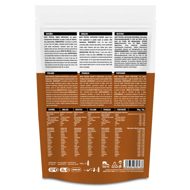 226ers - plic pudra proteica - whey protein - cappuccino - 1kg