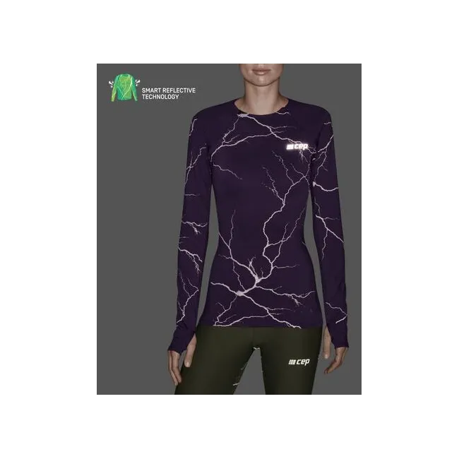 CEP - bluza cu maneca lunga - reflective shirt long sleeve - purple