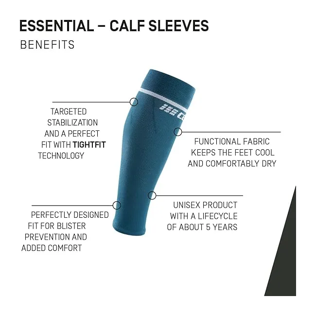 CEP - jambiere compresie gamba - Essential Calf Sleeves - negru