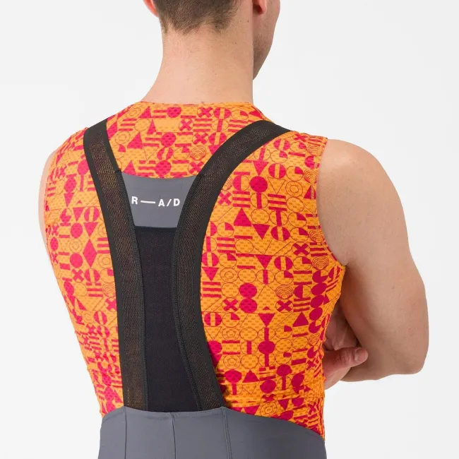 Castelli - pantaloni ciclism scurti cu bretele - Espresso R--A/D Bibshort - gri inchis Smokey