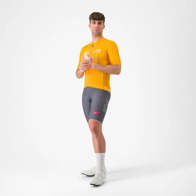 Castelli - pantaloni ciclism scurti cu bretele - Espresso R--A/D Bibshort - gri inchis Smokey