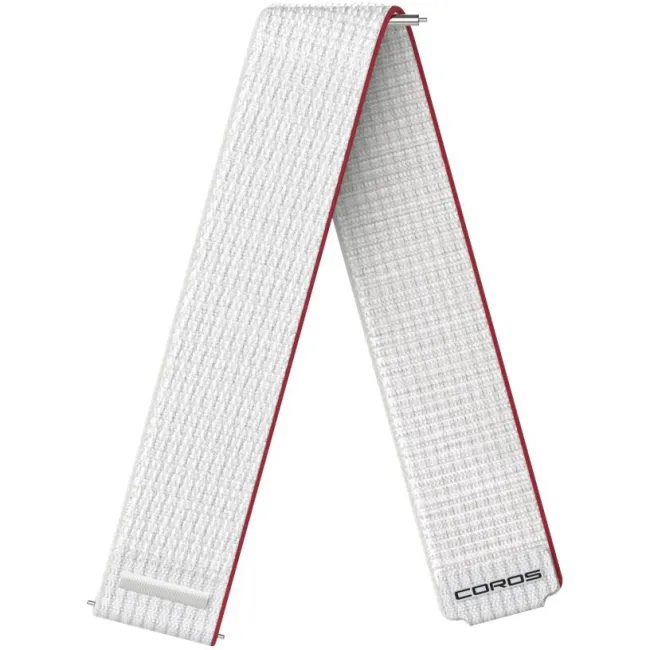 Coros - curea ceas nylon - Compatibil cu Pace 3 si Pace Pro - 22mm - Chalk