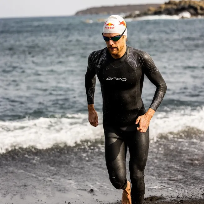 Orca - costum neopren triatlon pentru barbati - Apex Flow Men Wetsuit - negru argintiu