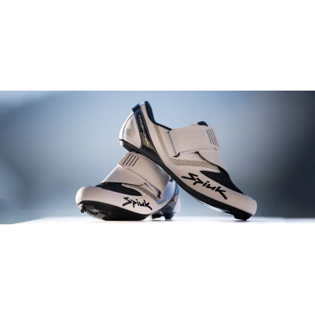 Spiuk - Pantofi ciclism triatlon TRIENNA TRI Carbon shoes - alb mat negru